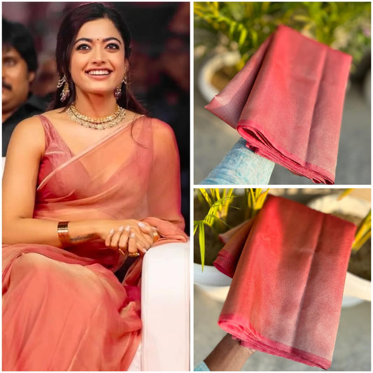 Tissue Silk Saree - Supertrendy Pushpa-Inspired Design